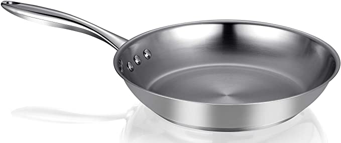 12" Stainless Steel Earth Pan by Ozeri, 100% PTFE-Free Restaurant Edition