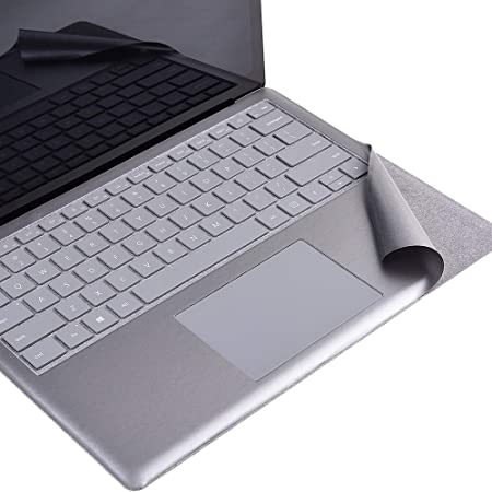 xisiciao Full Size Keyboard Palm Rest Protector for Microsoft Surface Laptop/Laptop 2 Palm Pads/Wrist Rest, for Stained Keyboard, Renovation Cover Decal 13.5 Inch (Opaque Grey)