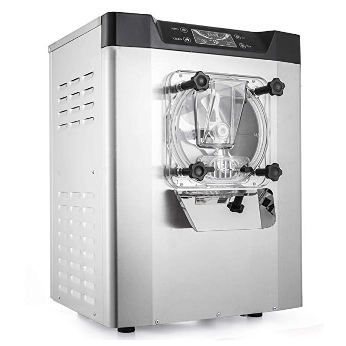 VEVOR Commercial Ice Cream Machine 1400W 20/5.3Gallon Per Hour Hard Serve Ice Cream Maker with LED Display Screen Auto Shut-Off Timer One Flavors Perfect for Restaurants Snack Bar supermarkets