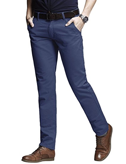 Match Men's Slim Tapered Stretchy Casual Pant #8103
