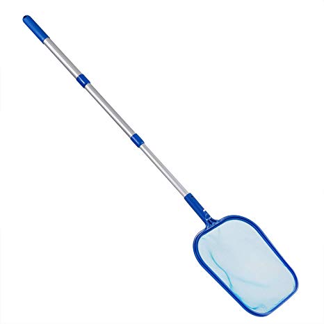 Conomy Pool Leaf Skimmer Net with Adjustable 4 Foot Telescopic Pole