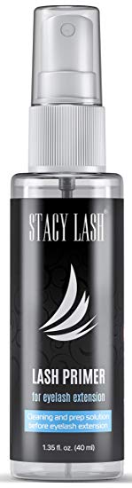 Eyelash Extension Primer/Cleanser (1.35fl.oz/40ml) Stacy Lash/Protein Oil Remover/Increase Adhesive Bonding Power Retention/Pretreatment for Individual Semi Permanent Extensions Glue Supplies