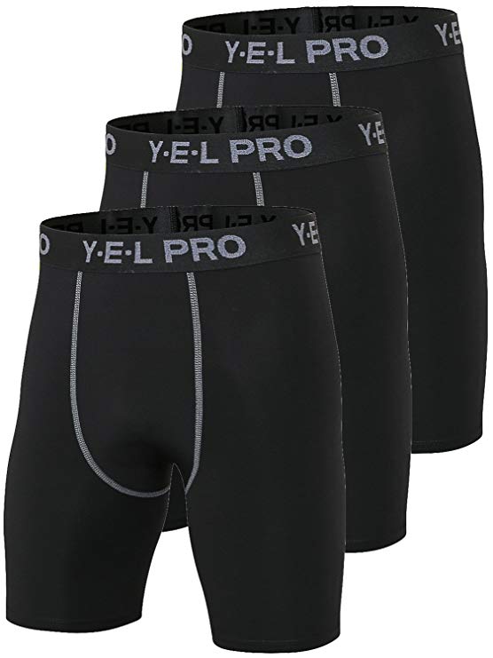 Yuerlian Men's Performance Compression Shorts Baselayer Dry Sports Tights