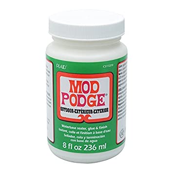Mod Podge Waterbase Sealer, Glue and Finish for Outdoor (8-Ounce), CS11220 Clear Finish (2 Pack)
