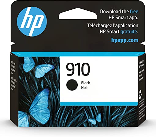 HP Original 910 Black Ink Cartridge | Works with HP OfficeJet 8010, 8010e, 8012e, 8014e, 8015, 8015e, 8018, 8022, 8022e; HP OfficeJet Pro 8020, 8020e, 8024e, 8025, 8025e, 8028, 8028e, 8035, 8035e