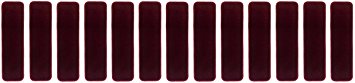Euro Collection Stair Treads Collection Indoor Skid Slip Resistant Carpet Stair Tread 8 ½ inch x 30 inch (Set of 13, Burgundy)