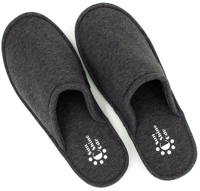 SunnyCode Men's Cotton Indoor Spa House Washable Slippers