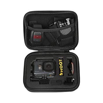 SHOOT Carrying Case for GoPro Hero 7/6/5 Small Size Protective Camera Storage Cases for GoPro Hero 7/6/5/4/3 /3/HERO(2018)/Fusion Campark AKASO DBPOWER Crosstour FITFORT Accessories(6.3''x4.8''x2.8'')