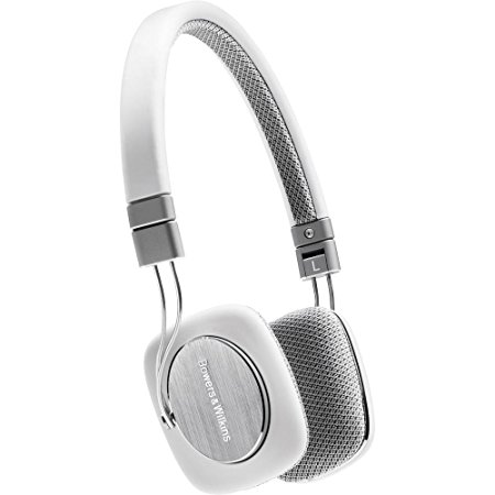 Bowers & Wilkins P3 Recertified Headphones, White/Grey (Wired)