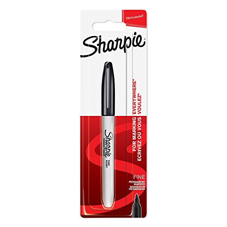 Sharpie Permanent Marker, Fine Tip, Black