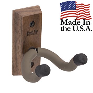 Hold Up Displays - Vertical Gun Hanger and Rifle Storage Securely Holds Firearm and Bow - Real Hardwood Harvested in Wisconsin - Made in USA