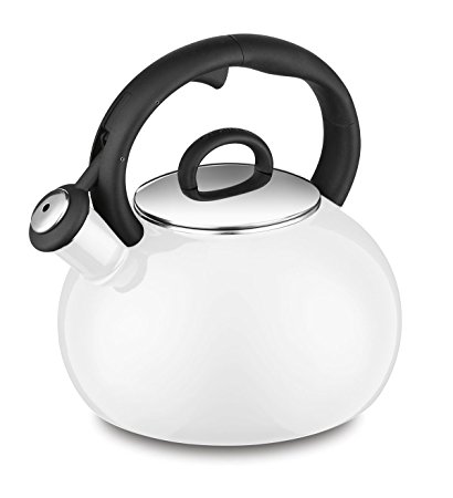 Cuisinart CTK-EOS17W Aura Enamel-on-Steel Stovetop Teakettle, White