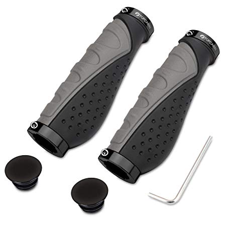 TOPCABIN® Ergonomic Design Bicycle Handlebar Grips Widen Holding Surface Double Cycle Bicycle Mountain Bike BMX Floding