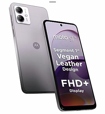 Motorola G14 4G (Pale Lilac, 4GB RAM, 128GB Storage)