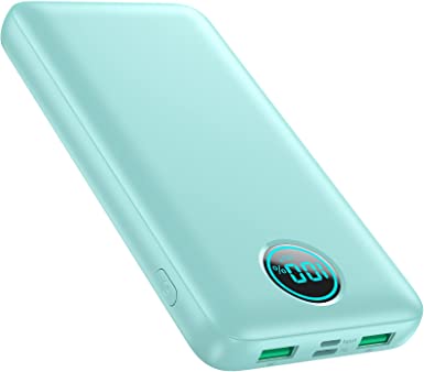 Portable Charger Power Bank 30,800mAh LCD Display Power Bank,25W PD Fast Charging  QC 4.0 Quick Phone Charging Power Bank Tri-Outputs Battery Pack Compatible with iPhone,Android etc(Green)