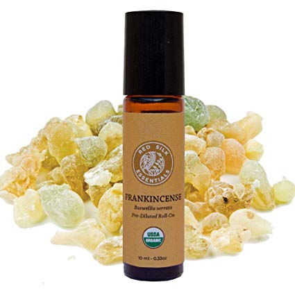 Organic Frankincense Serrata Essential Oil, 100% Pure USDA Certified Organic Boswellia Serrata - 10ml Pre-diluted Roll-on | Skin Care/Anti-Aging, Pain Relief