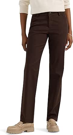 Lee Women's Wrinkle Free Relaxed Fit Straight Leg Pant