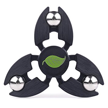 Spinner Stress Reducer Fidget Toys, The Anti-Anxiety 360 Spinner Helps Focusing Fidget Toy High Speed Decompression Focus Gift for Children Adults (Black)