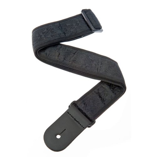 Planet Waves Woven Guitar Strap, Black Satin