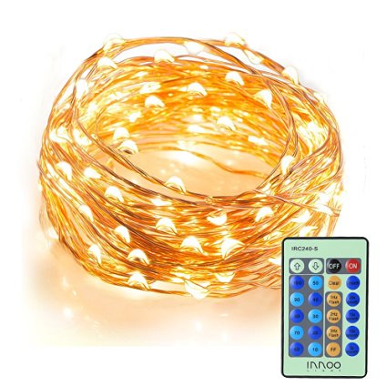 InnooLight Led Starry String Lights 100 Led Firefly Lights 33ft Indoor Lights Copper Wire Ambiance Lighting for Christmas Party, Outdoor Patio, Deck, Magical Lighting Decor for Wedding Dancing, Bedroom Window
