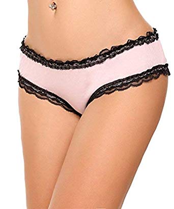 ELOVER Women Lace Underwear Soft Hipster Sexy Panties Cotton Briefs Mesh Knickers Lingerie