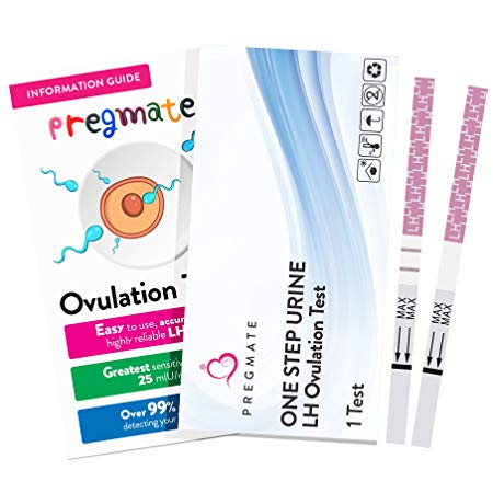 PREGMATE 25 Ovulation Test Strips OPK Predictor Kit, 25 LH Tests