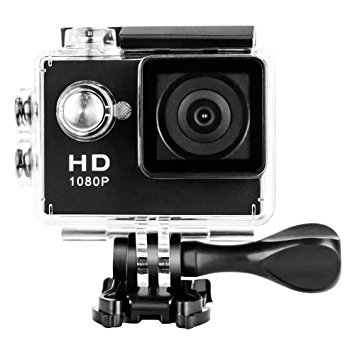 Mini Sports HD Action Camera DV A9 1080P 30M Waterproof Underwater Camera 120°Wide-angle Lens H.264 @30fps Helmet Cam for Free Accessories Kit