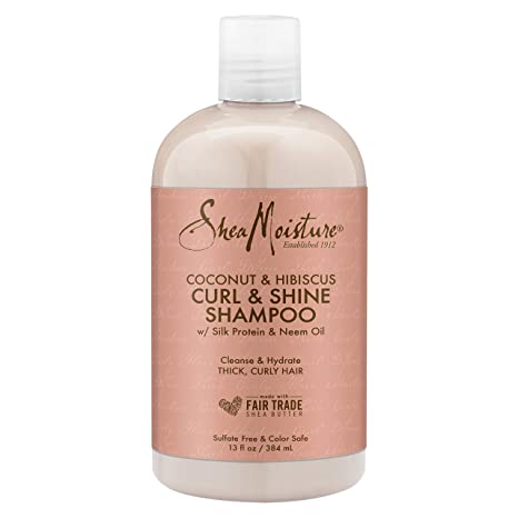 SheaMoisture Organic Coconut & Hibicus Curl & Shine Shampoo, 384Ml