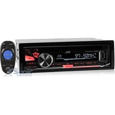 JVC KD-R470 Single DIN In-Dash CD/AM/FM/ Receiver w/ Detachable Faceplate, Front USB and 3.5mm Auxiliary Input