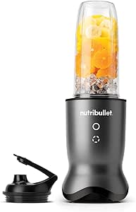 nutribullet personal blender, der leistungsstärkste Mixer für eine Portion, 1000 Watt und leiser Motor, 900 ml Becher aus Tritan Renew, leuchtende Touch Bedienknöpfe, Dunkel Grau