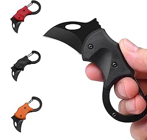 Lightning Deals of Today Prime Deals of the Day Clearance Small Pocket Knife Cool Carabiner Knife Box Cutter with 1.34 Inch Stainless Steel Blade Mini Folding Edc Knives Gadgets for Everyday Carry