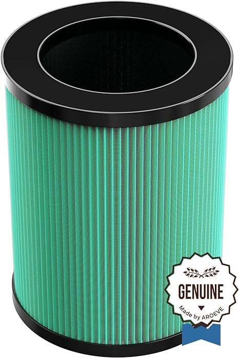 AROEVE Air Filter Replacement 4-in-1 High-Efficiency H13 HEPA Air Filter for Smoke Pollen Dander Hair Smell Suitable for MK03- Pet Dander Version