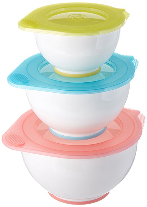 ROSANNA PANSINO Covered Mixing Bowl Set, 6-Piece by Wilton