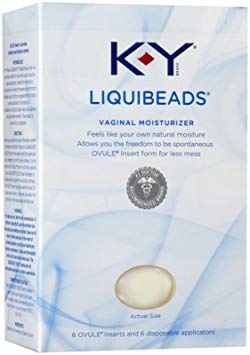 K-Y Liquibeads Feminine Vaginal Moisturizer Liquid Beads, Ovule Inserts,3Pack( 6 Count )