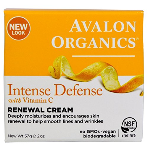 Avalon Organics Vitamin C Renewal Facial Cream 2 oz (Pack of 2)
