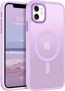 BENTOBEN for iPhone 11 Phone Case, Phone Case iPhone 11 Magnetic Case [Compatible with MagSafe] Translucent Matte Slim Shockproof Anti-Scratch Protective Cover for iPhone 11 6.1’’,Light Purple