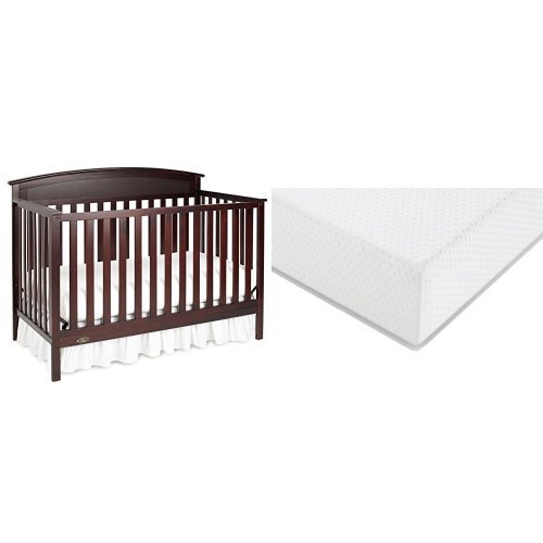 Graco Benton Convertible Crib   Graco Premium Foam Crib and Toddler Bed Mattress, Espresso