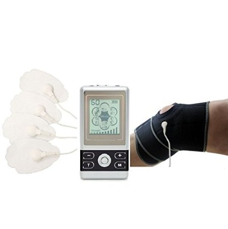 6 Modes Handheld Digital Palm Impulse Pulse Massager  Knee Support for Arthritis Osteoarthritis Knee Pain Reliever for Tendonitis Knee HealthmateForever BM6ML-Black FDA Cleared Lifetime Warranty