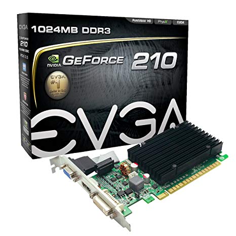 EVGA2 GeForce 210 Passive 1024 MB DDR3 PCI Express 2.0 DVI/HDMI/VGA Graphics Card 01G-P3-1313-KR