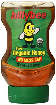Billy Bee Organic Liquid Honey Upside Down Squeeze, 13 Ounce