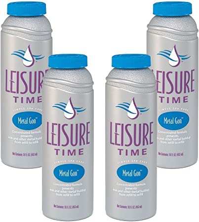 LEISURE TIME D-04 Gon Hot Tub Metal Remover, 4-Pack