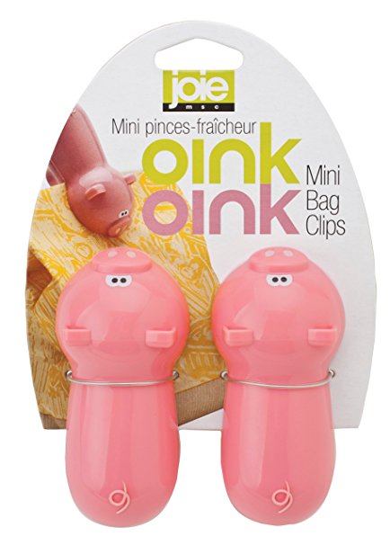 Joie Oink Oink Piggy Set of 2 Mini Bag Clips