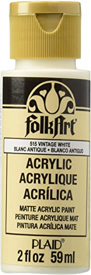 FolkArt Acrylic Paint in Assorted Colors (2 oz), 515, Vintage White