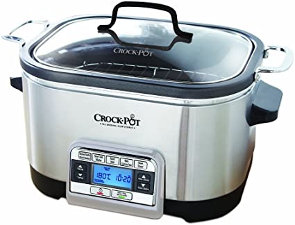 Crock-Pot 6 Qt 5-in-1 Multicooker, Stainless Steel