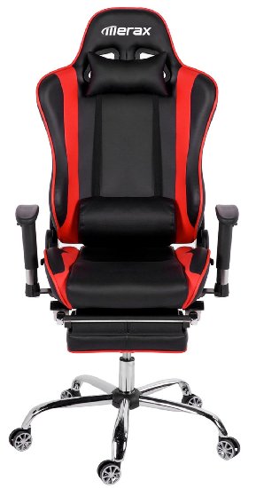Meraxreg Big and Tall Back Ergonomic Racing Style Adjustable Chair Executive Office Chair Red65288Tall and Big65289