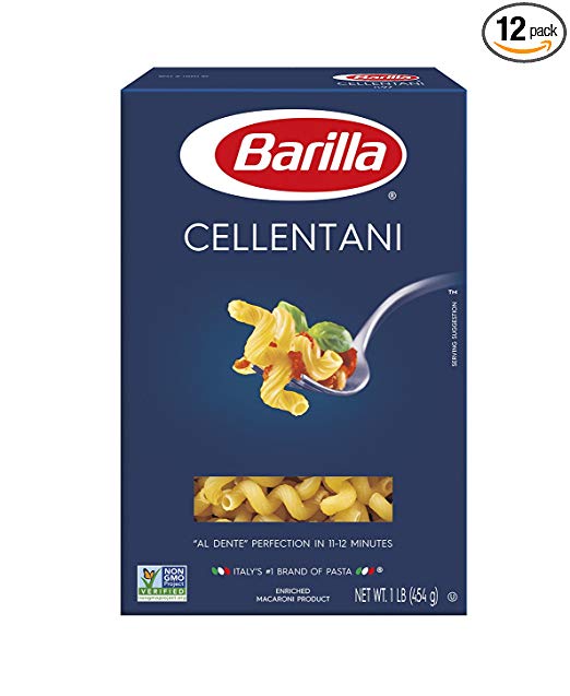 Barilla Pasta, Cellentani, 16 Ounce (Pack of 12)