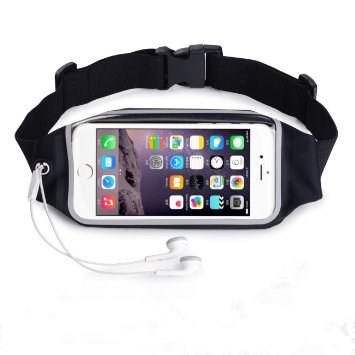 Universal Running Belt Waist Pack WOFALA Outdoor Sports Phone Bag with Clear TouchscreenWaterproof Travel Running Jogging Workout Belt For iPhone66S PlusampAndroid Smartphones