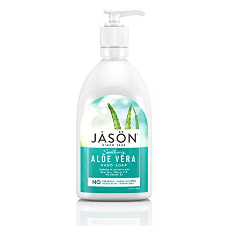 JASON Soothing Aloe Vera Hand Soap, 16 Ounce Bottle