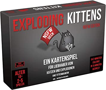 Asmodee Exploding Kittens NSFW Edition, Party Game, Card Game, German