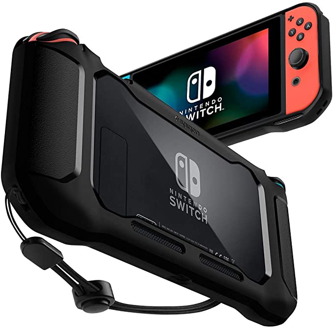 Spigen Rugged Armor Designed for Nintendo Switch Case - Matte Black